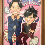 サイズ豊富！似顔絵お描きします