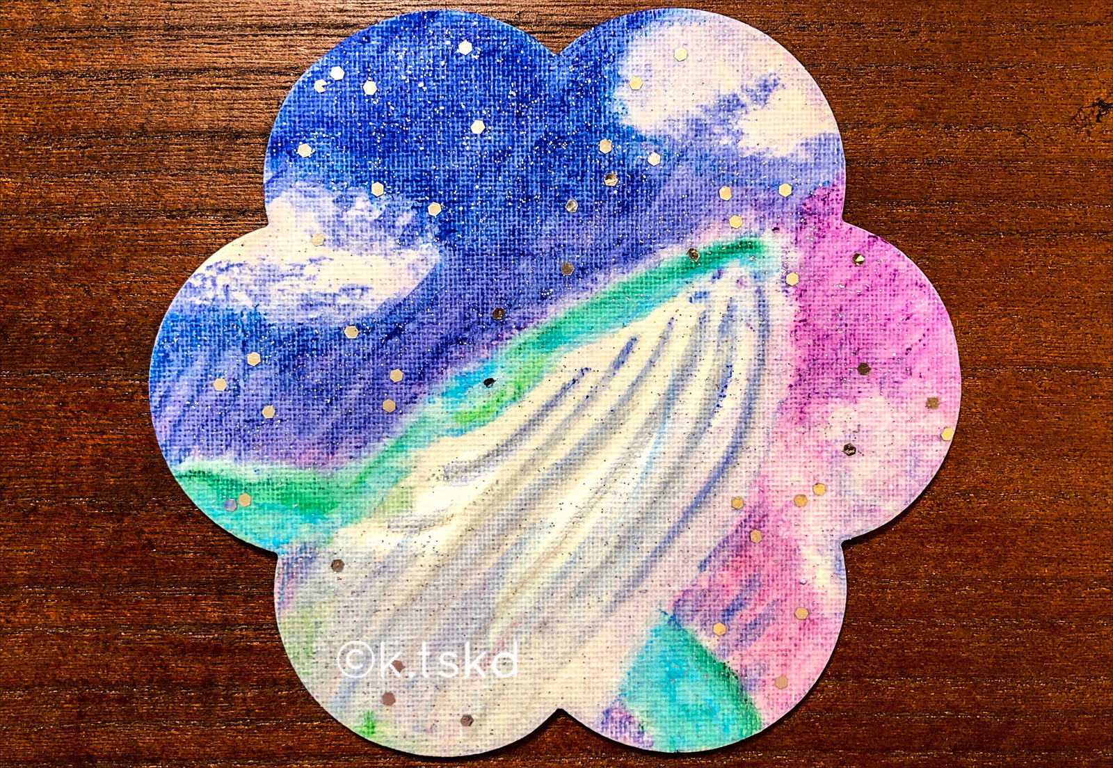 クレヨン画 No.3 黄昏クジラ - Kaori Tsukada museum | minne