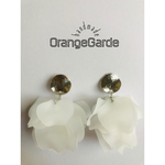 シルバー　花びら　ピアス　イヤリング　コンバーター　金属アレルギー　