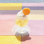 今日のおやつ＊フレッシュグレープフルーツゼリーパフェ＊おんなのこクッキー付き