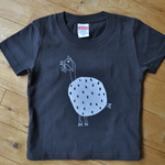 【キッズ100】ゆる〜いホロホロ鳥◎オリジナルTシャツ