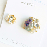 【②ピアス一点のみ】fluel jewel。series  bijou sky×blue②
