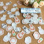 うさぎのフレークシール♪　色々な種類のうさぎちゃんがいっぱいです。