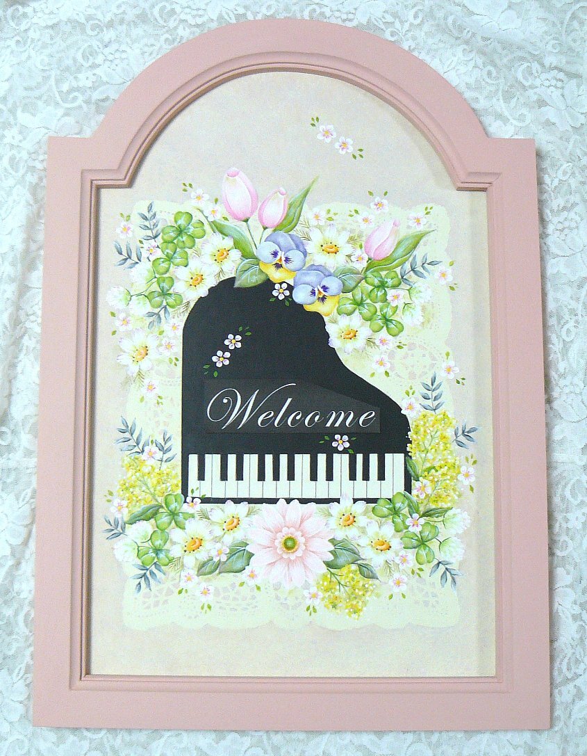 ご予約品❤ピアノ教室ウェルカムボード - andante's GALLERY | minne