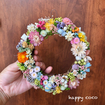 【新作】 ＊・.○お花たっぷりリース＊.○受注制作になります！