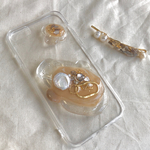 iPhoneケース　ハンドメイド　ニュアンスデザイン