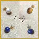 シンプル☆ピアス★両耳☆一粒コットンパール