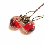 510-27　ガーネットのオルゴナイトネックレス　◎艶　*.:★ orgonite ★:.*