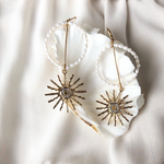 SUN×淡水パールリングピアス イヤリング