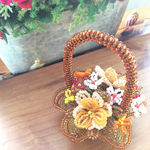 バスケット入り小花