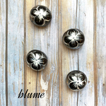 🆕【貼り付けパーツ】 rough sketch flower cabochon #BK