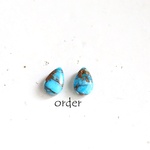 14KGF copperturquoise pierce