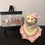  しろくま貯金箱   帽子&お花ネックレス&スカートの３点セット