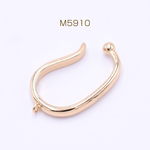 M5910 4個  イヤーカフ 1カン 17×27mm ゴールド 2×【2ヶ】