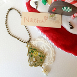 SALE！クリスマス＊ラメツリーのキーホルダー