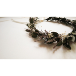 baby  crown ユーカリグリーン小葉　ベビー花冠