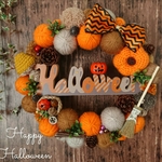 ８月限定価格  ハロウィンリース  Halloween wreath 

約30～31cm ＊83
