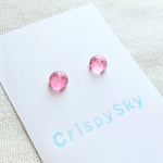 花模様#110 琉球ガラスの一粒ピアス