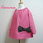 120cm　ポシェットスモック　新色pink