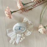 ちょっとイメチェンに♡ふんわりブローチ＊03＊choucho beige