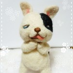 シュシュとフレンチブルドッグちゃん　ストラップついてます。