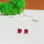 14KGF☆プチjewelピアス・ルビー・7月誕生石