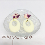 マーブルピアス/イヤリング