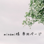 minami様 専用ページ