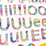 【母音のみ】AIUEO PEOPLE〜全身でアルファベットを表現する人たち〜【AIUEO５枚づつ】