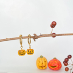 ☆ハロウィン☆ジャック・オ・ランタンのフープイヤリング・ピアス