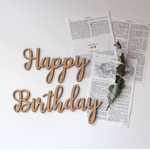 ◉送料込◉木製 Happy Birthday ウッドレター No.1シリーズ | 誕生日飾り　装飾　飾り付け