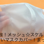 最強！白メッシュ☆スケルトンマスクカバー☆まっしろ☆フィルター2枚付