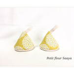 北欧花柄 マスタード＊三角鍋つかみ