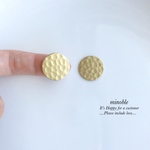 new▷Brass 〇 ピアス/ノンホールイヤリング＊受注製作
