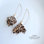 new▷Dalmatian curve catchピアス/ノンホールイヤリング  ＊受注製作＊B32
