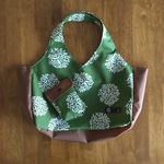 エコバッグ　サークルリーフ⭐︎グリーン　Mサイズ