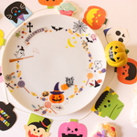 ハロウィン🎃ハッピーハロウィンの１９㎝プレート「ポーセラーツ」