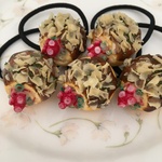 かじりかけ…♪たこ焼きのヘアゴム♡
