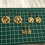 真鍮のピアス　レンコン