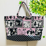 【送料込】雨の日に♪ラミネートレッスンバッグ＊アリス柄＊