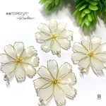 秋桜*コスモス*3D*L* Gカン付き クリアホワイト