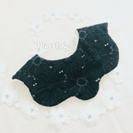 数量限定！Blackマーガレット刺繍のベビースタイ♡