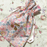 輸入リバティ ベッツィ バーバパパ brillant gold grittier 巾着