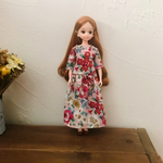 リカちゃん服　花柄のワンピース