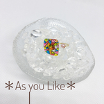 ステンドグラス風リング