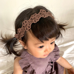 ベビー.キッズ　ヘアバンド＊ココアブラウン