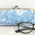 『rrさまオーダー品」LIBERTY・ホビーラホビーレ限定色「グレンコットハウス」ペン・眼鏡ケースがま口