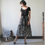 レースのティアードスカート