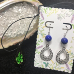 コムギ様専用★ラピスラズリピアス＆とんぼ玉チョーカーネックレス＆水晶さざれ石100ｇ✩.*˚