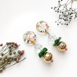016 Circle beads earrings